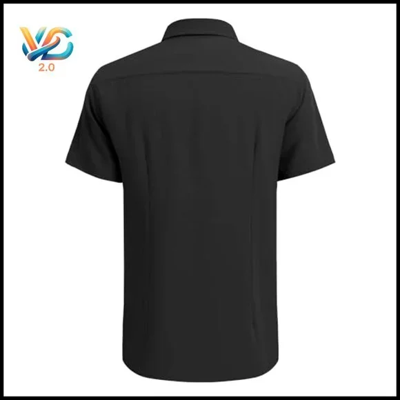 Men's Cuban Guayabera Shirt Short Sleeve Button Down Casual Summer Beach Linen